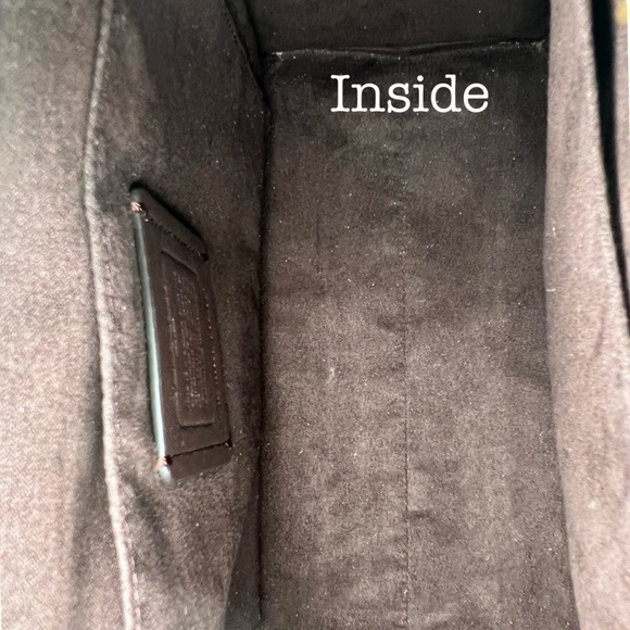 Coach Zoe Chalk Exotic Snakeskin Trim Top Handle Satchel Bag F68293 Zoe - Picture 10 of 15